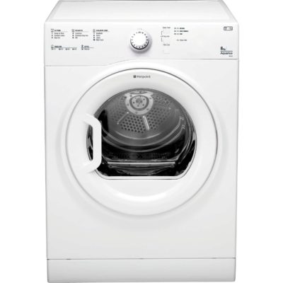 Hotpoint Aquarius TVFS83CGP 8kg Sensor Vented Tumble Dryer in White Hotpoint Aquarius TVFS83CGP 8kg Sensor Vented Tumble Dryer in White